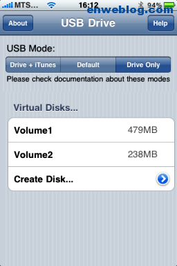 Usar iPhone como USB drive