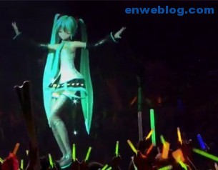cantante android holograma de japon