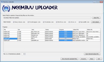 Sube archivos a internet con Neembuu Uploader