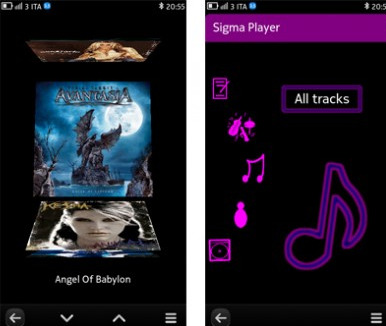 Sigma music player, reproductor de música para Nokia