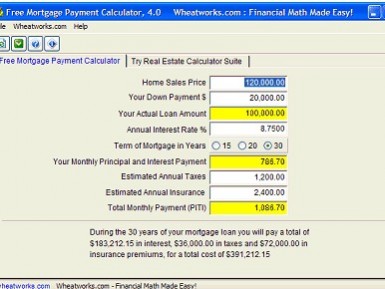 Calculadora para hacer estimaciones en el pago de hipotecas