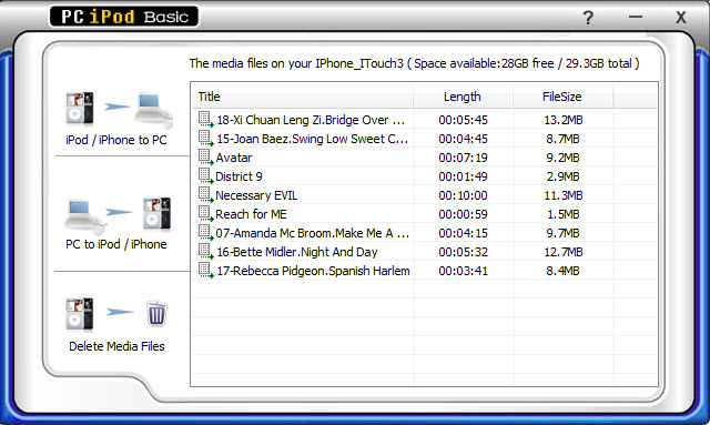 Pc iPod Basic, pasar audio y vídeo de la PC al iPod