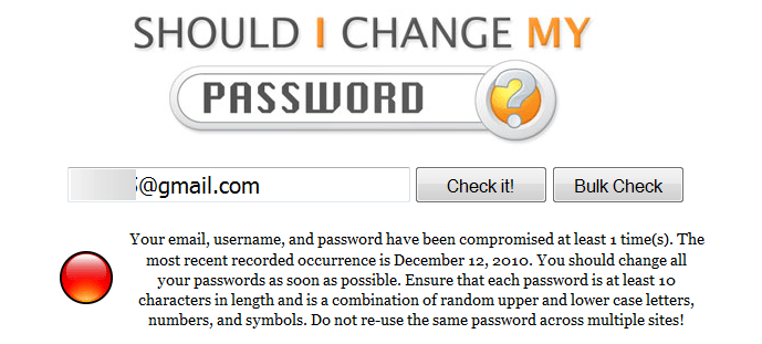 Should I Change My Password, averigua que tan segura es tu contraseña