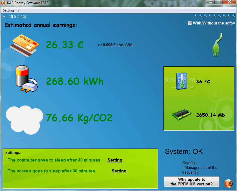 Kar Energy Software, reduce el consumo eléctrico de tu PC
