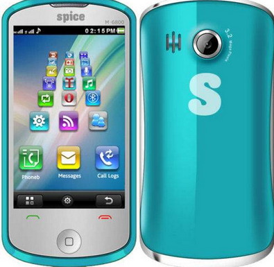 Spice M-6800 FLO celular con pantalla táctil 3D