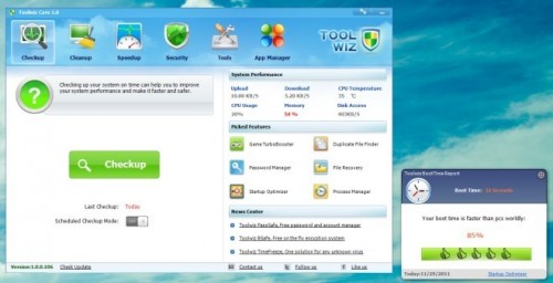 Mejora el rendimiento de tu PC con ToolWiz Care