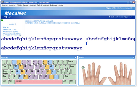 Mecanografiar rápido con MecaNet